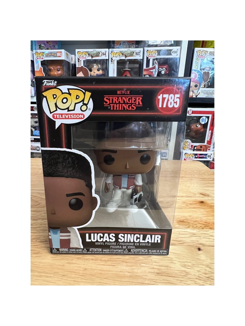 IN HAND Lucas Sinclair w/ Boombox Stranger Things Season 5 Funko Pop #1785 Five